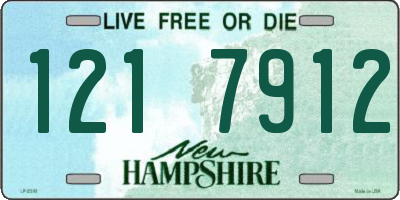 NH license plate 1217912