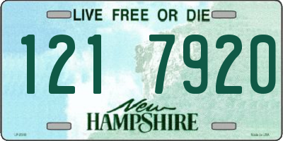 NH license plate 1217920