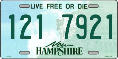 NH license plate 1217921
