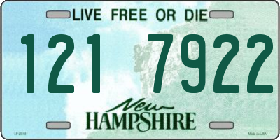 NH license plate 1217922