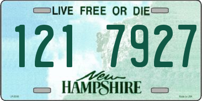 NH license plate 1217927