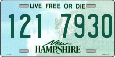 NH license plate 1217930
