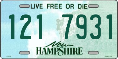 NH license plate 1217931