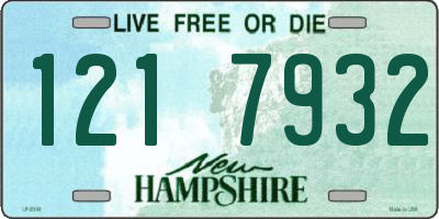 NH license plate 1217932
