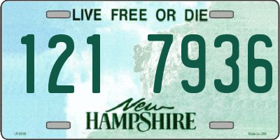 NH license plate 1217936