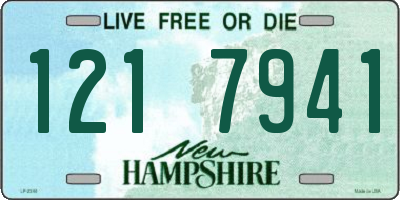 NH license plate 1217941
