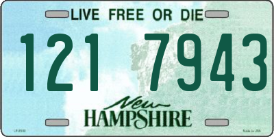 NH license plate 1217943