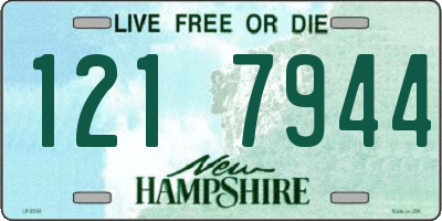 NH license plate 1217944