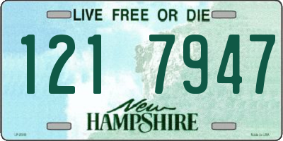 NH license plate 1217947