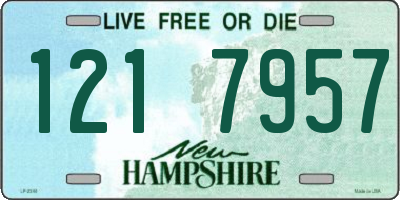 NH license plate 1217957