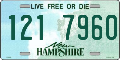 NH license plate 1217960