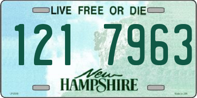 NH license plate 1217963