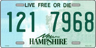 NH license plate 1217968