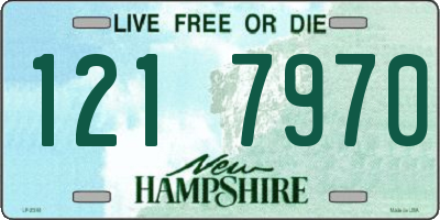 NH license plate 1217970