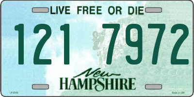 NH license plate 1217972