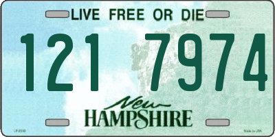 NH license plate 1217974