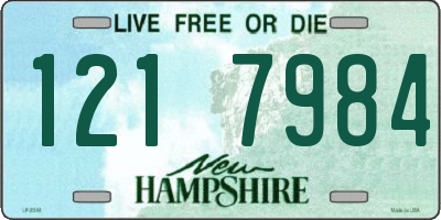 NH license plate 1217984