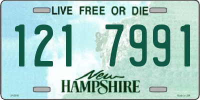 NH license plate 1217991