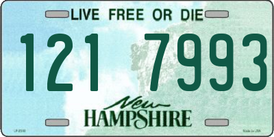 NH license plate 1217993