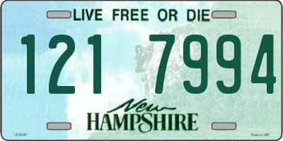 NH license plate 1217994