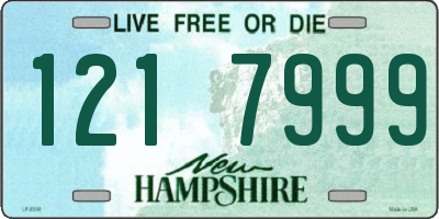 NH license plate 1217999