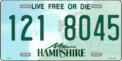 NH license plate 1218045