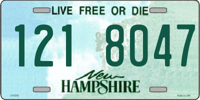 NH license plate 1218047