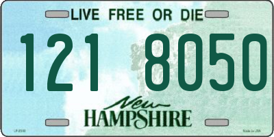 NH license plate 1218050