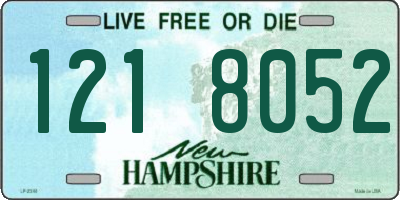 NH license plate 1218052