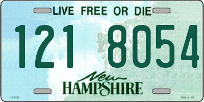 NH license plate 1218054