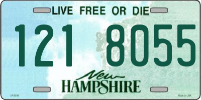 NH license plate 1218055
