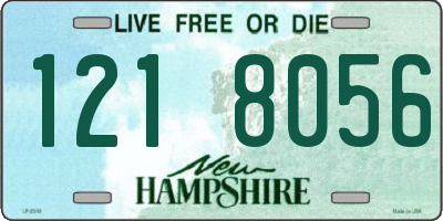 NH license plate 1218056
