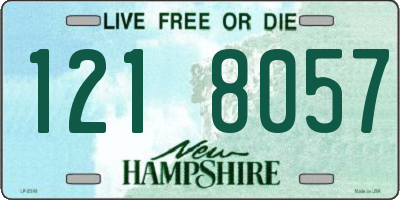 NH license plate 1218057
