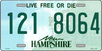 NH license plate 1218064