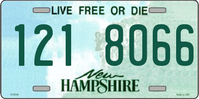 NH license plate 1218066