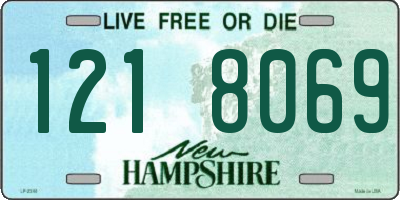 NH license plate 1218069