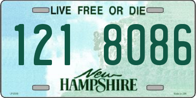 NH license plate 1218086