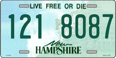 NH license plate 1218087