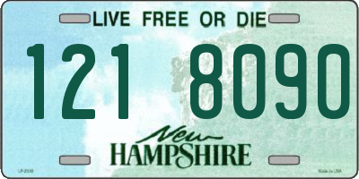 NH license plate 1218090