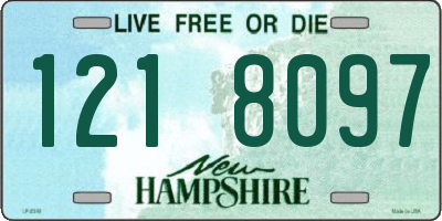 NH license plate 1218097