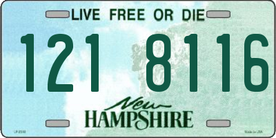 NH license plate 1218116