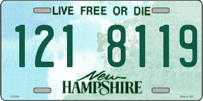 NH license plate 1218119