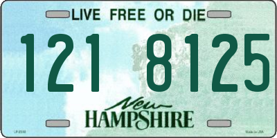 NH license plate 1218125