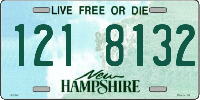 NH license plate 1218132