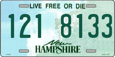 NH license plate 1218133