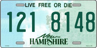 NH license plate 1218148