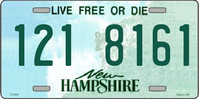 NH license plate 1218161