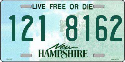 NH license plate 1218162