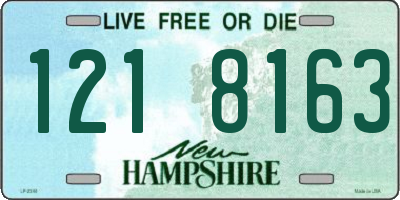 NH license plate 1218163