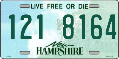 NH license plate 1218164